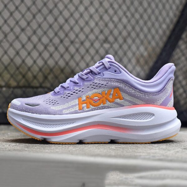 13984262 هوکا باندی 9 بنفش نارنجی Hoka Bondi 9 Aster Flower Starlight Glow 1162012-AGH