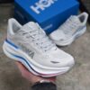 13984265 هوکا باندی 9 طوسی سفید رنگی Hoka Bondi 9 Cosmic Grey White Mesh 1162012-CYWH