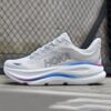 13984269 هوکا باندی 9 طوسی سفید رنگی Hoka Bondi 9 Cosmic Grey White Mesh 1162012-CYWH