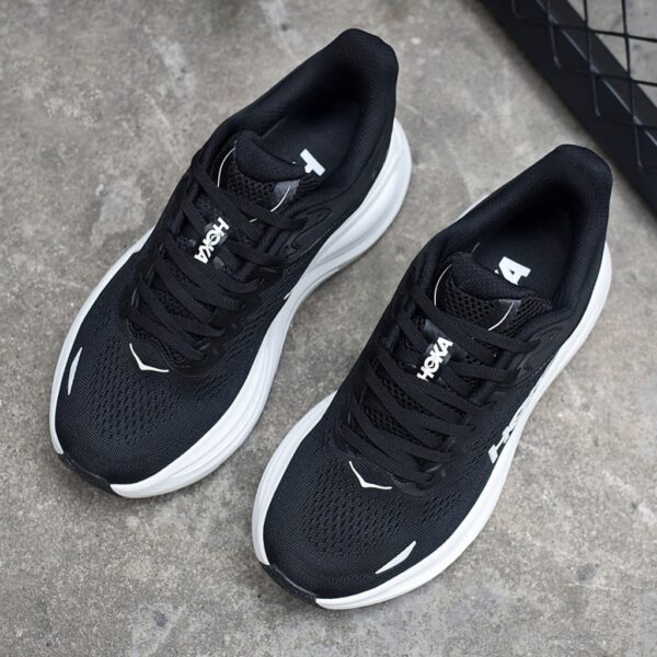 13984273 هوکا باندی 9 مشکی سفید Hoka Bondi 9 Black White 1162011-BWHT