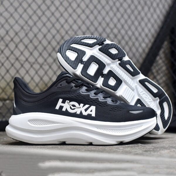 13984275 هوکا باندی 9 مشکی سفید Hoka Bondi 9 Black White 1162011-BWHT