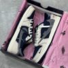14060788 نایک ایر جردن وان لو دیور کرم سرمه ای خاکستری Nike Air Jordan 1 Low Dior Cream Navy Grey