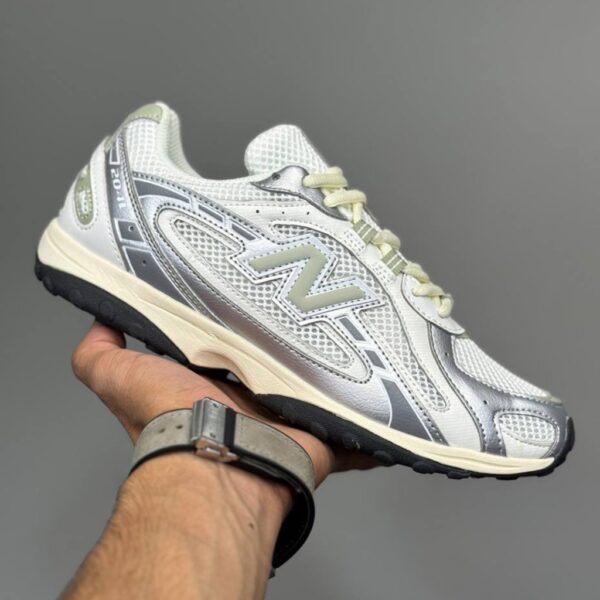 14126656 نیوبالانس 204 ال سیلور متالیک سیج گرین New Balance 204L Silver Metallic Sage Green U204LSWB
