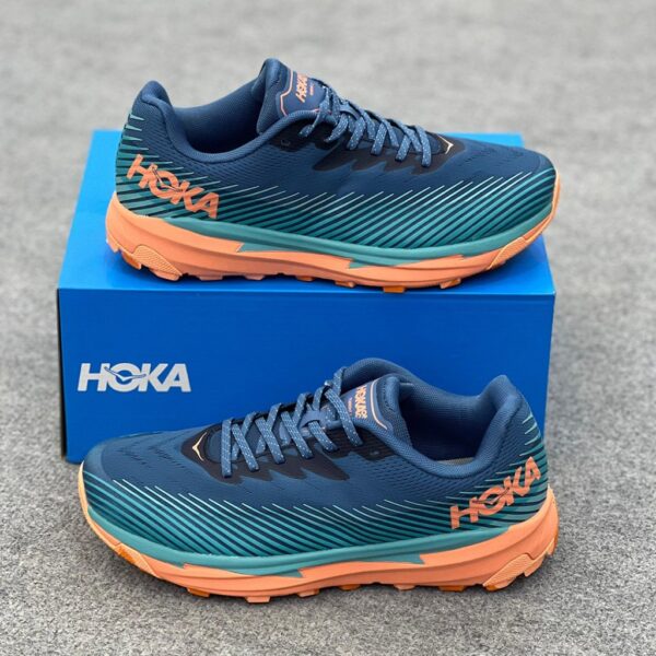 14199893 هوکا تورنت 2 آبی نارنجی Hoka Torrent 2 Real Teal Cantaloupe
