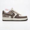 14611917 نایک ایرفورس وان نورث فیس موکا سفید Nike Air Force 1 The North Face Mocha