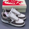 14611918 نایک ایرفورس وان نورث فیس موکا سفید Nike Air Force 1 The North Face Mocha