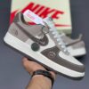 14611919 نایک ایرفورس وان نورث فیس موکا سفید Nike Air Force 1 The North Face Mocha
