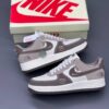 14611920 نایک ایرفورس وان نورث فیس موکا سفید Nike Air Force 1 The North Face Mocha