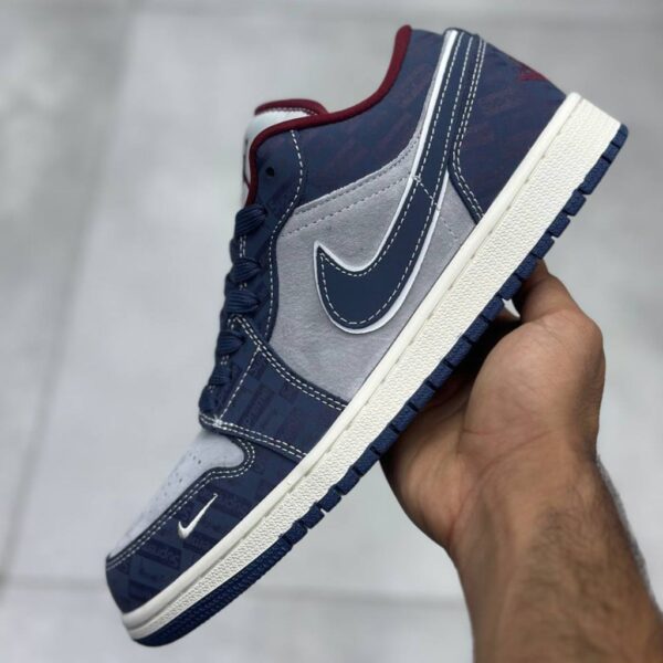 14618753 جردن ۱ لو سوپریم سرمهای طوسی Jordan 1 Low Supreme Midnight Navy