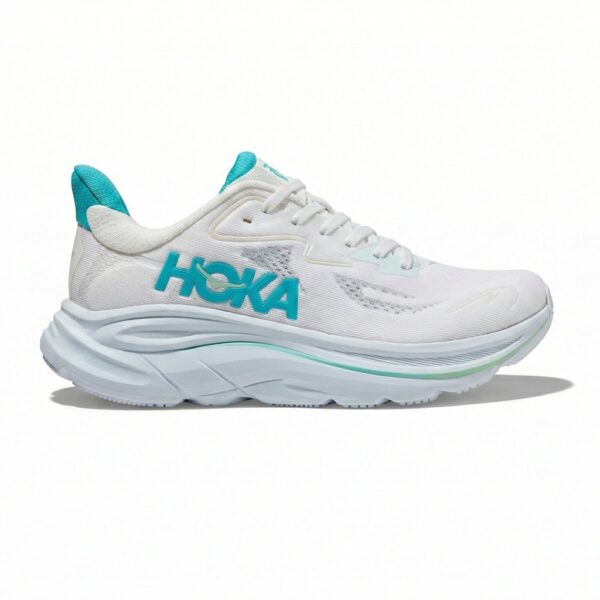 14618761 کفش هوکا کلیفتون 10 سبزآبی سفید Hoka Clifton 10 White Cielo Blue 1162031-WTCL