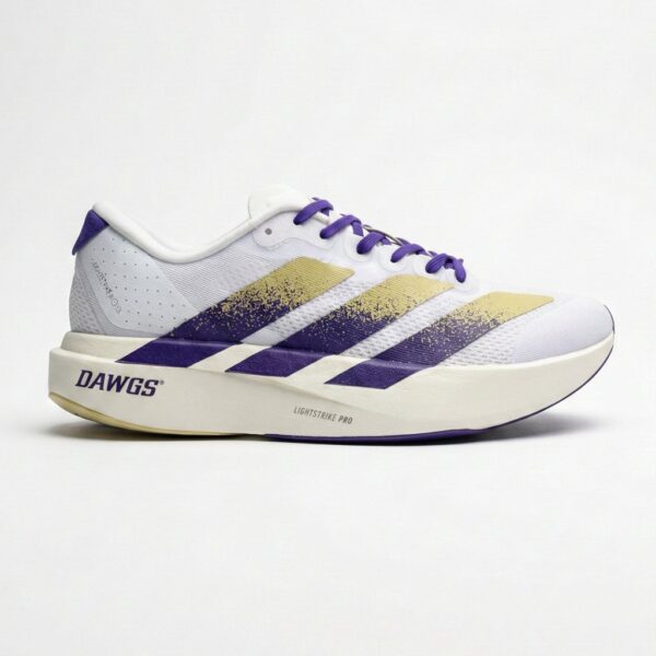 14628156 آدیداس آدیزیرو سفید بنفش طلایی adidas Adizero Evo SL Washington JQ4578
