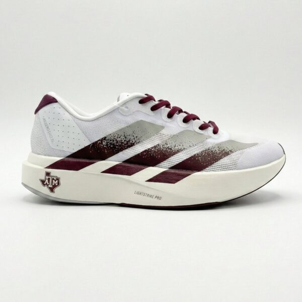 14633742 آدیداس آدیزیرو سفید زرشکی خاکستری adidas Adizero Evo SL Texas A&M JQ4566