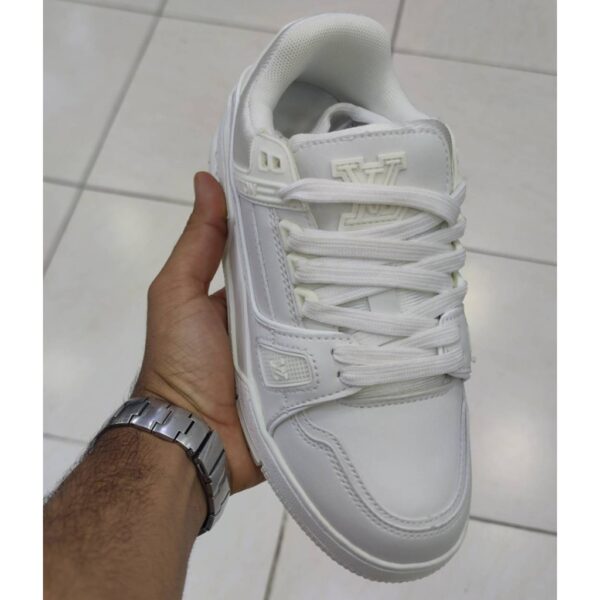 15353818 لویی ویتون ترینر سفید Louis Vuitton LV Trainer White