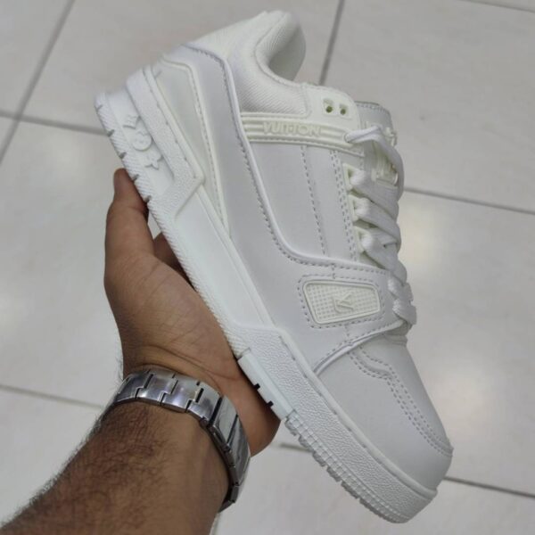 15353819 لویی ویتون ترینر سفید Louis Vuitton LV Trainer White