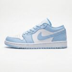 جردن وان لو Jordan 1 Low White Ice Blue