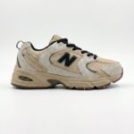 کفش نیوبالانس 530 کرم بژ مشکی New Balance MR530SND