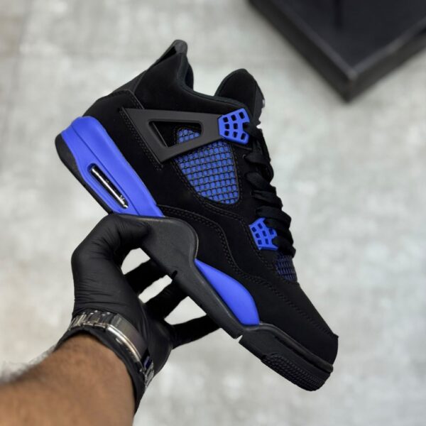 17677875 ایر جردن 4 Air Jordan 4 Retro Black Blue Thunder