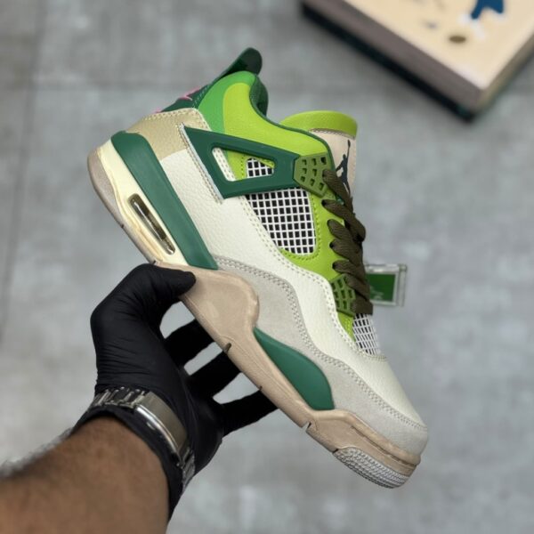 ایر جردن 4 اسنورلکس سبز Nike Air Jordan 4 Retro Snorlax Green