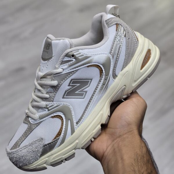کفش نیوبالانس 530 سفید خاکی New Balance MR530HX