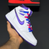 2wbbpf8j کفش نایک ایر جردن وان ساقدار سفید بنفش خاص Nike Air Jordan 1 High White Purple