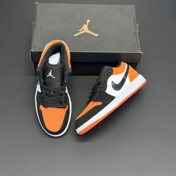 4tid61y3 کفش نایک ایر جردن وان لو نارنجی Nike Air Jordan 1 Low Orange