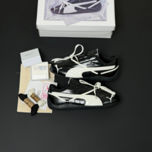 7ong9oy8 کفش پوما اسپیدکت پریمیوم ایکس روز مشکی سفید Puma Speedcat Premium X Rose Black White