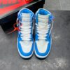 801a6c08-0cda-48a5-ada3-1921dee47bb2 کفش نایک ایر جردن وان ساقدار آف وایت یونیورسیتی Nike Air Jordan 1 High Off-White University Blue