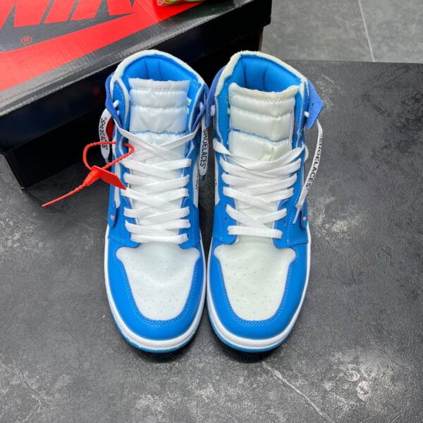 801a6c08-0cda-48a5-ada3-1921dee47bb2 کفش نایک ایر جردن وان ساقدار آف وایت یونیورسیتی Nike Air Jordan 1 High Off-White University Blue