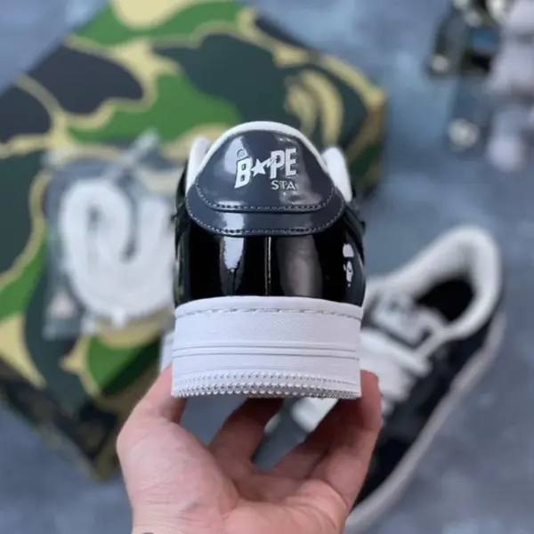 بتینگ ایپ بیپ استا A Bathing Ape Bape Sta Low Grey Black