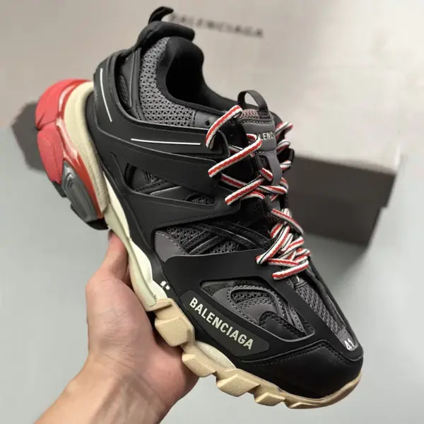 8818123 بالنسیاگا ترک Balenciaga Track Black Grey Red مشکی خاکستری قرمز