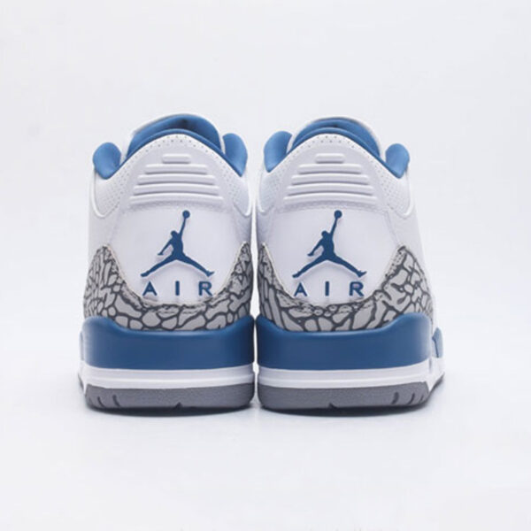 نایک جردن 3 رترو وزردز Jordan 3 Retro Wizards سفید آبی