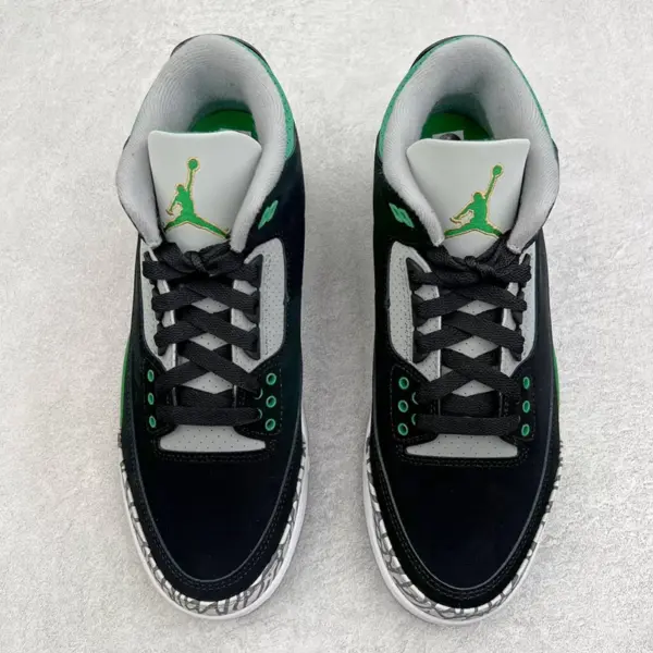 نایک جردن 3 رترو پاین گرین Jordan 3 Retro Pine Green مشکی سبز