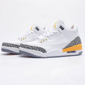 8997865 نایک جردن 3 رترو لیزر اورنج Jordan 3 Retro Laser Orange سفید نارنجی