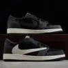 9785042 ایر جردن وان Jordan 1 Low OG Grey/Black Suede leather جیر