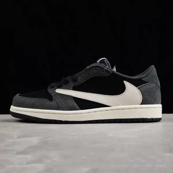 9785043 ایر جردن وان Jordan 1 Low OG Grey/Black Suede leather جیر