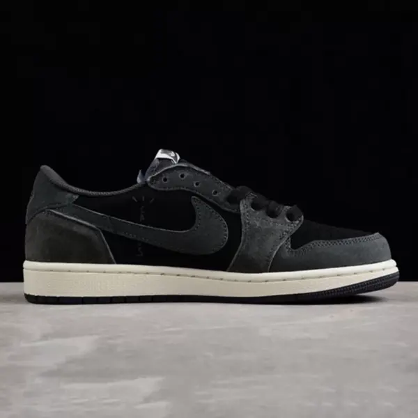 9785045 ایر جردن وان Jordan 1 Low OG Grey/Black Suede leather جیر