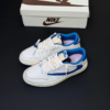 9rvpzxas کفش نایک ایر جردن وان لو فرگمنت تراویس اسکات میلیتاری آبی کرم Nike Air Jordan 1 Low Fragment Travis Scott Military Blue Cream
