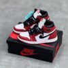 کفش نایک ایر جردن وان ساقدار سفید قرمز Nike Air Jordan 1 High White Red