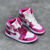 IMG_0278-scaled-1 کفش نایک ایر جردن وان ساقدار صورتی شاد Nike Air Jordan 1 High Happy Pink