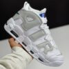 کفش نایک ایر مور آپتمپو سفید طوسی Nike Air More Uptempo White Grey