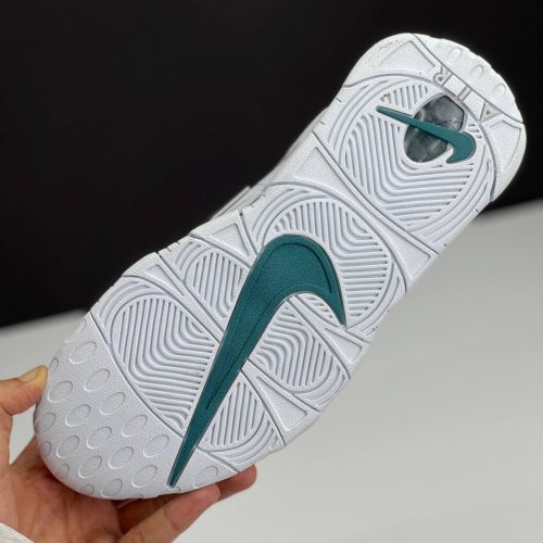 کفش نایک ایر مور آپتمپو سفید طوسی Nike Air More Uptempo White Grey