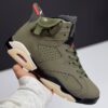 IMG_0524 کفش نایک ایر جردن ۶ تراویس اسکات الیو Nike Air Jordan 6 Travis Scott Olive