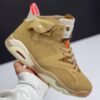 کفش نایک ایر جردن 6 تراویس اسکات بریتیش خاکی Nike Air Jordan 6 Travis Scott British Khaki