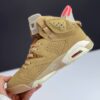 کفش نایک ایر جردن 6 تراویس اسکات بریتیش خاکی Nike Air Jordan 6 Travis Scott British Khaki