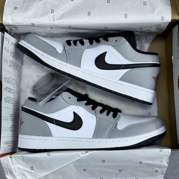 IMG_0626-scaled-1 کفش نایک ایر جردن وان لو اسموک سفید طوسی Nike Air Jordan 1 Low Smoke White Grey