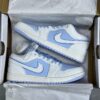 کفش نایک ایر جردن وان لو آبی یخی Nike Air Jordan 1 Low Ice Blue