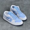 کفش نایک ایر جردن وان لو آبی یخی Nike Air Jordan 1 Low Ice Blue