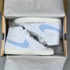 کفش نایک بلیزر ساقدار سفید آبی Nike Blazer Mid White Blue