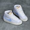 کفش نایک بلیزر ساقدار سفید آبی Nike Blazer Mid White Blue
