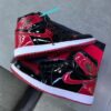 کفش نایک ایر جردن وان ساقدار ورنی مشکی قرمز ( مستر کوالتی ) Nike Air Jordan 1 High Patent Bred